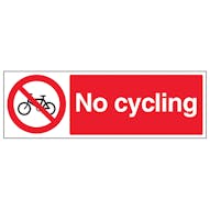 No Cycling - Landscape