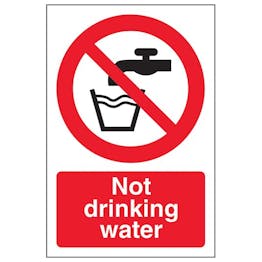 Eco-Friendly Not Drinking Water - Portrait