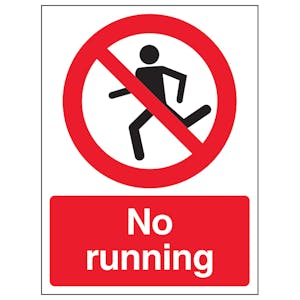 No Running - Portrait