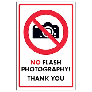 No Flash Photography! Thank You!