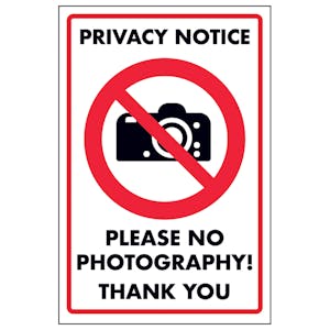 Privacy Notice Please No Photography! Thank You