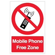 Mobile Phone Free Zone - Portrait