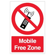 Mobile Free Zone - Portrait