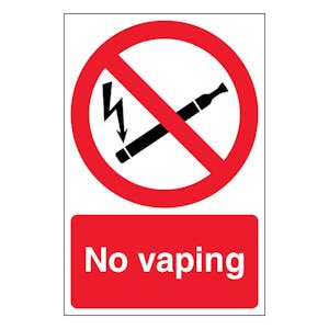 No Vaping - Portrait