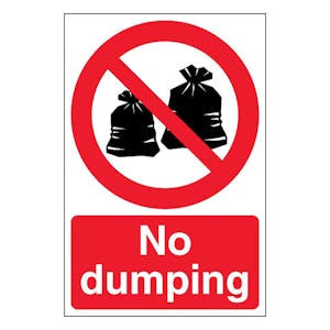 No Dumping - Portrait