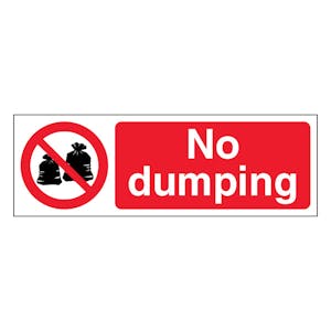 No Dumping - Slim Landscape