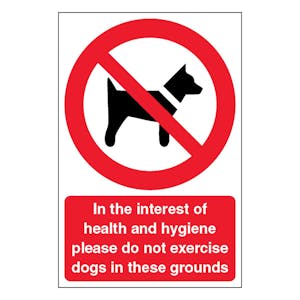 Do not exercise dogs in these grounds - Portrait