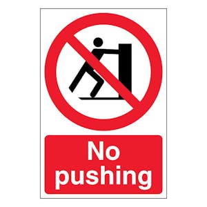 No Pushing - Portrait