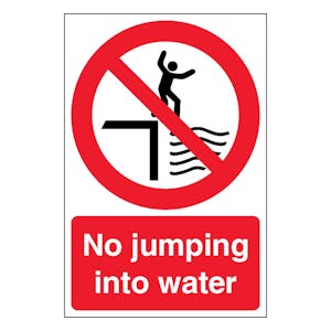 No Jumping Into Water - Portrait