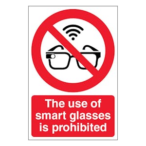 The Use Of Smart Glasses Is Prohibited - Portrait