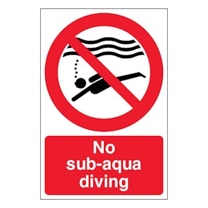 No Sub-Aqua Diving - Portrait