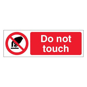 Do Not Touch - Slim Landscape