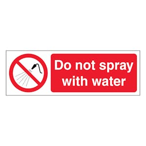 Do Not Spray With Water - Slim Landscape