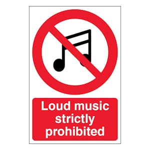 Loud Music Strictly Prohibited - Portrait