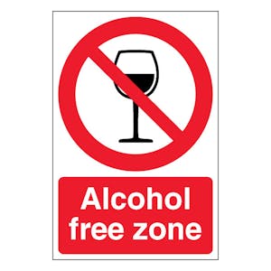 Alcohol Free Zone - Portrait