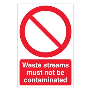 Waste Streams Must Not Be Contaminated