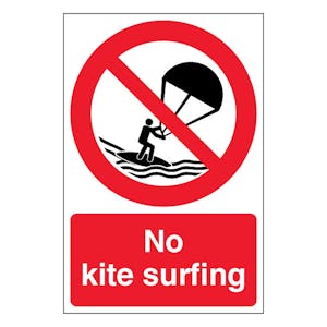 No Kite Surfing - Portrait