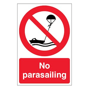 No Parasailing - Portrait