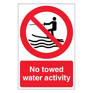 No Towed Water Activity  - Portrait
