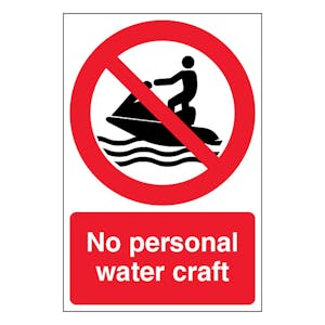 No Personal Water Craft - Portrait