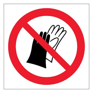 Do Not Wear Gloves - Symbol Only