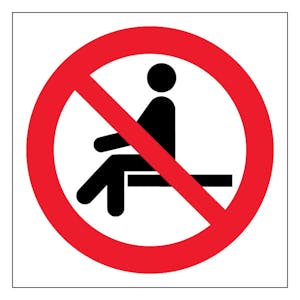 Do Not Sit - Symbol Only