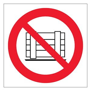 Do Not Obstruct - Symbol Only