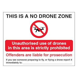 This Is A No Drone Zone Report It Immediately - Landscape
