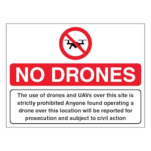 The Use Of Drones And Uavs Is Prohibited - Landscape