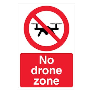 No Drone Zone - Portrait