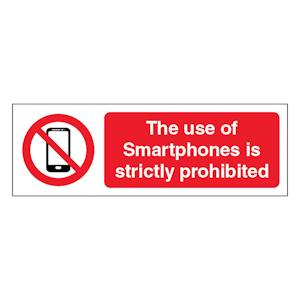 The Use Of Smartphones Is Strictly Prohibited - Slim Landscape