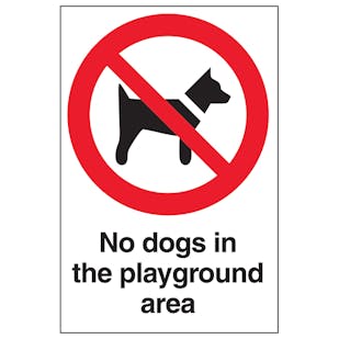 No Dogs In The Playground Area