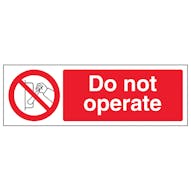 Do Not Operate - Landscape - Magnetic