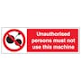 Unauthorised Persons Not To Use - Landscape