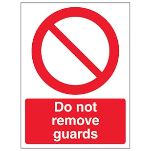 Do Not Remove Guards - Portrait