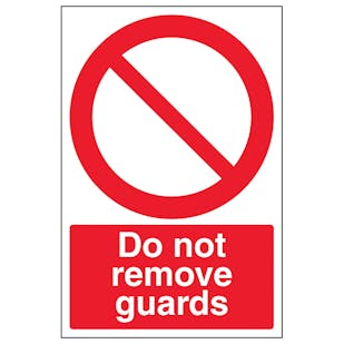 Do Not Remove Guards - Portrait