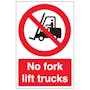 No Forklift Trucks - Portrait