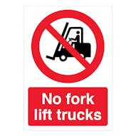 No Forklift Trucks - A4