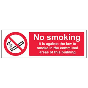 No Smoking In Communal Area - Landscape