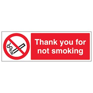 Thank You For Not Smoking - Landscape
