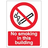 No Smoking In this Building - Portrait