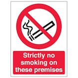 Eco-Friendly Strictly No Smoking On These Premises - Portrait