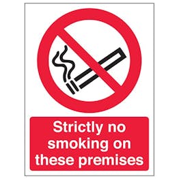 Eco-Friendly Strictly No Smoking On These Premises - Portrait