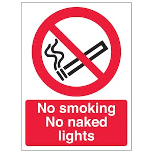 No Smoking/No Naked Lights - Portrait