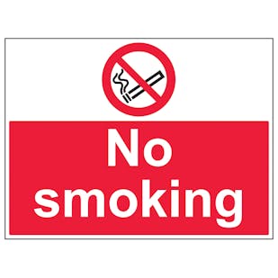 No Smoking - Large Landscape