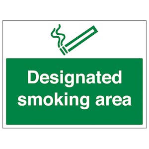 Designated Smoking Area - Large Landscape 