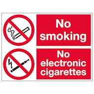 No Smoking No Electronic Cigarettes