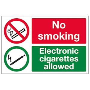 No Smoking Electronic Cigarettes Allowed