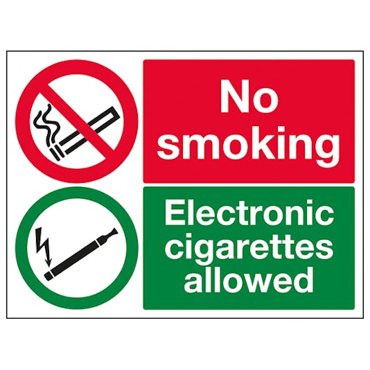 No Smoking Electronic Cigarettes Allowed