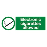 Electronic Cigarettes Allowed